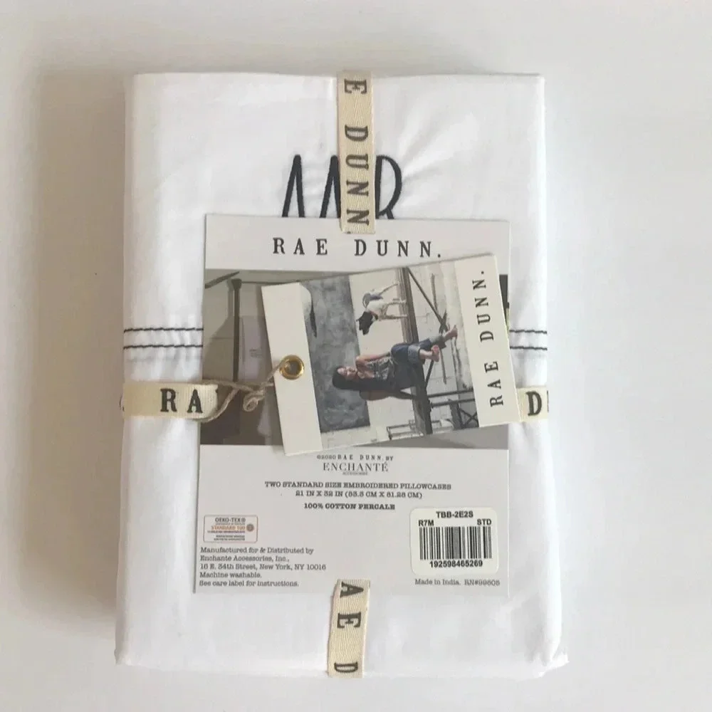 Rae Dunn Mr. and Mrs. Pillowcases